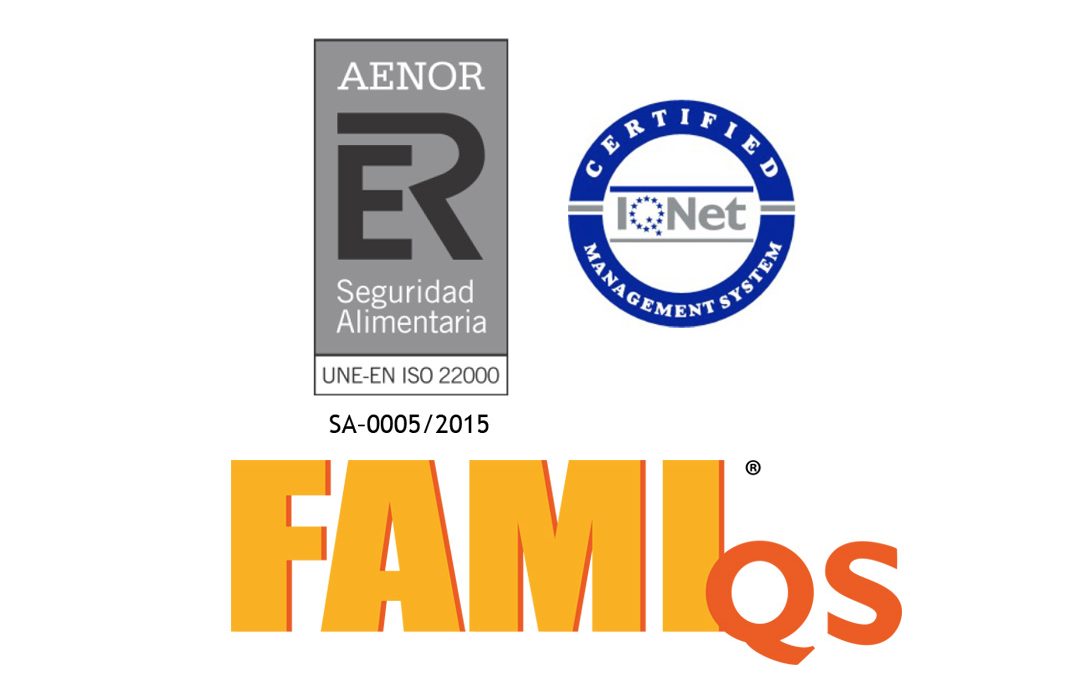 Obtención del Certificado ISO 22000 y FAMI QS